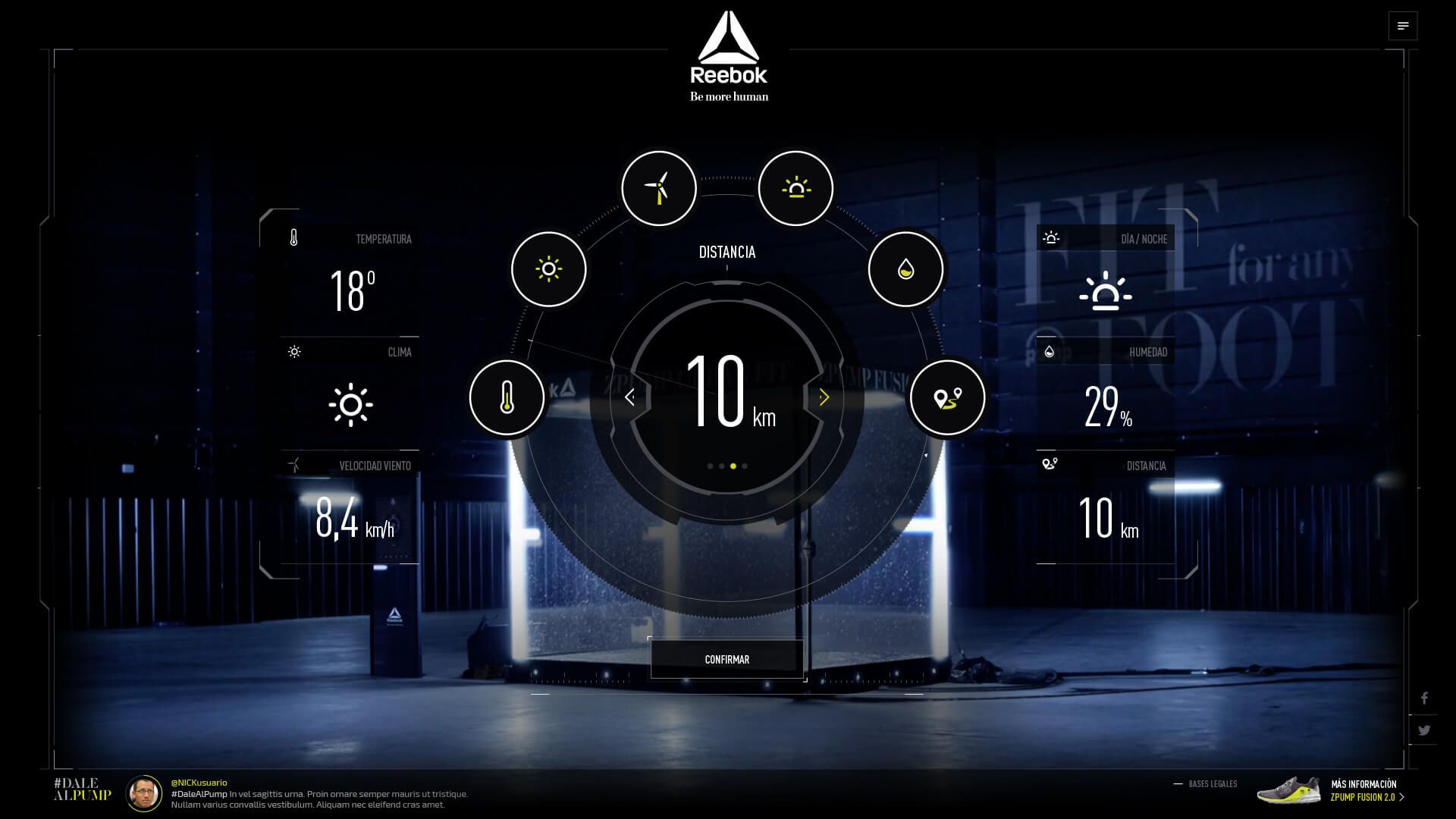 Reebok | Zpump Urban Fit (Configurador)