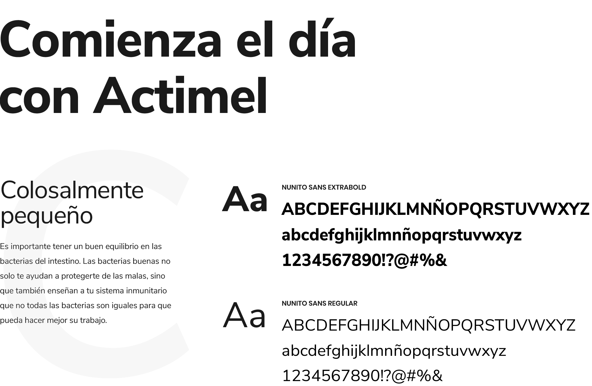 Danone | Actimel (Tipografía)