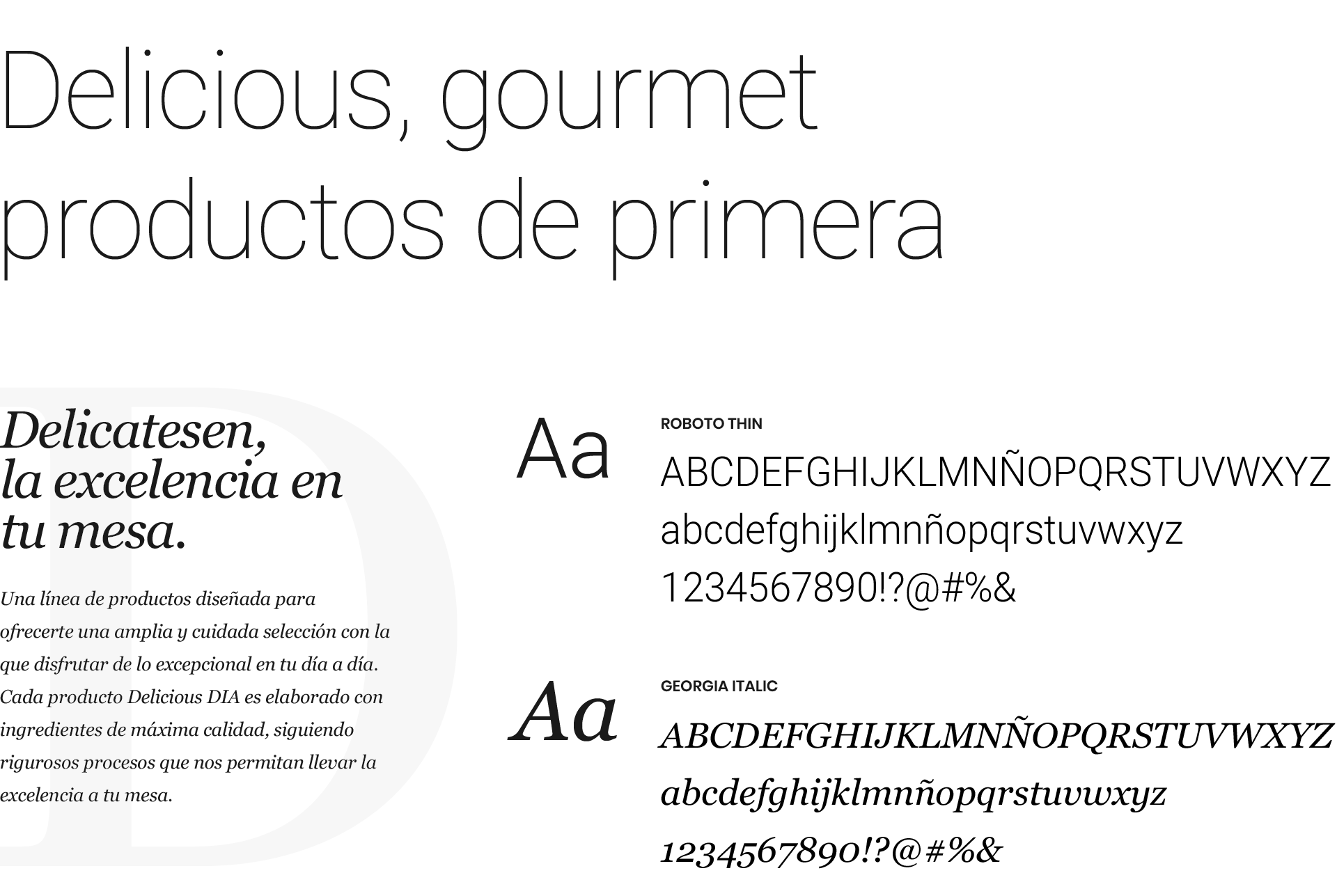 Día | Delicious (Tipografía)