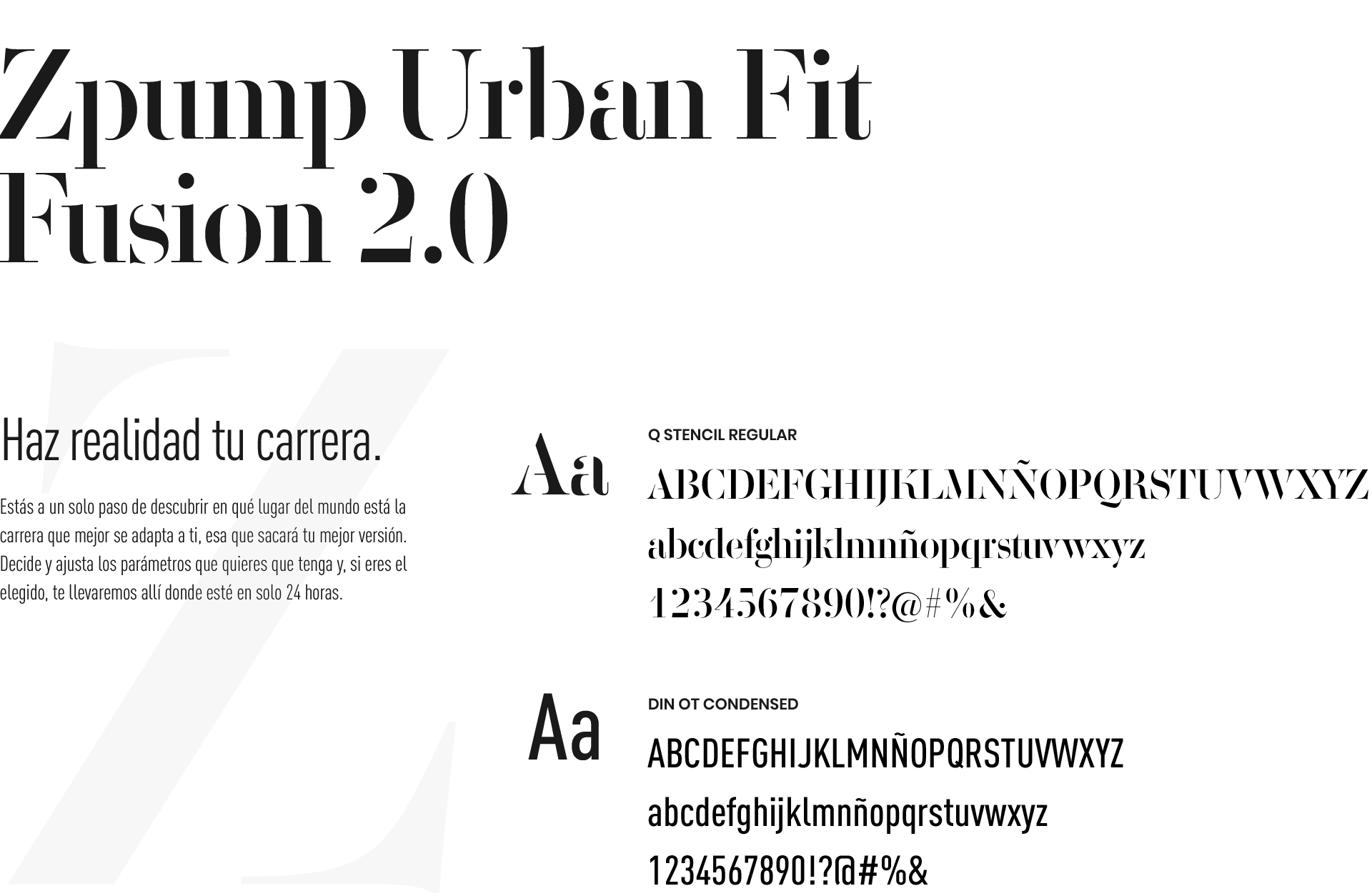 Reebok | Zpump Urban Fit (Tipografía)