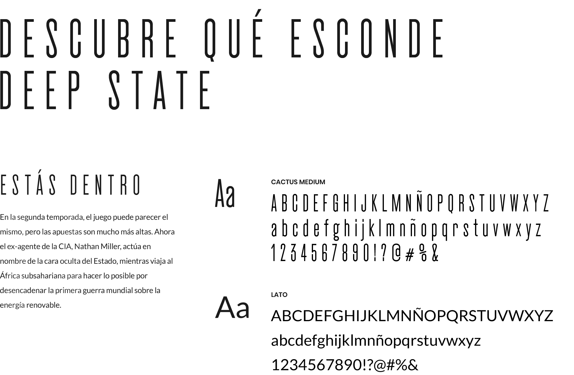 Fox | Deep State (Tipografía)